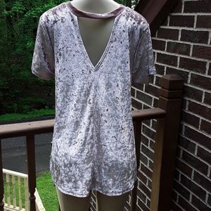 Kori America Tops - Kori America Crushed Velvet Top Kori America Tops - Kori America Crushed Velvet Top